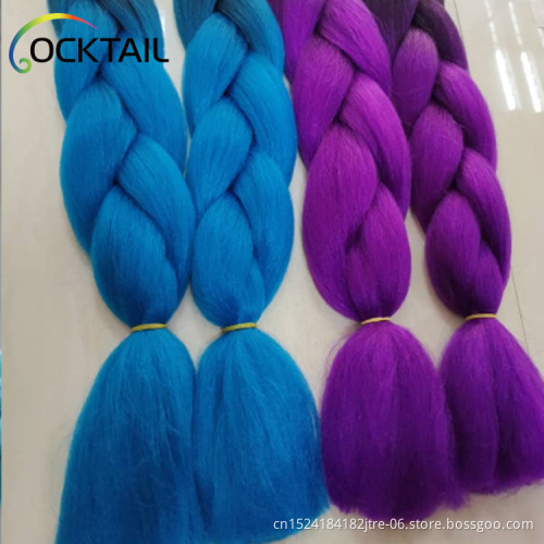 free sample 120 colors Jumbo braid african box senegal twist ombre braiding hair 24'' 48'' 100g all colors in stock